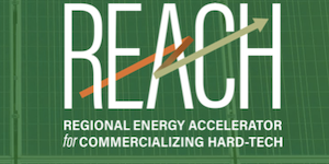Logotipo del acelerador de energía REACH
